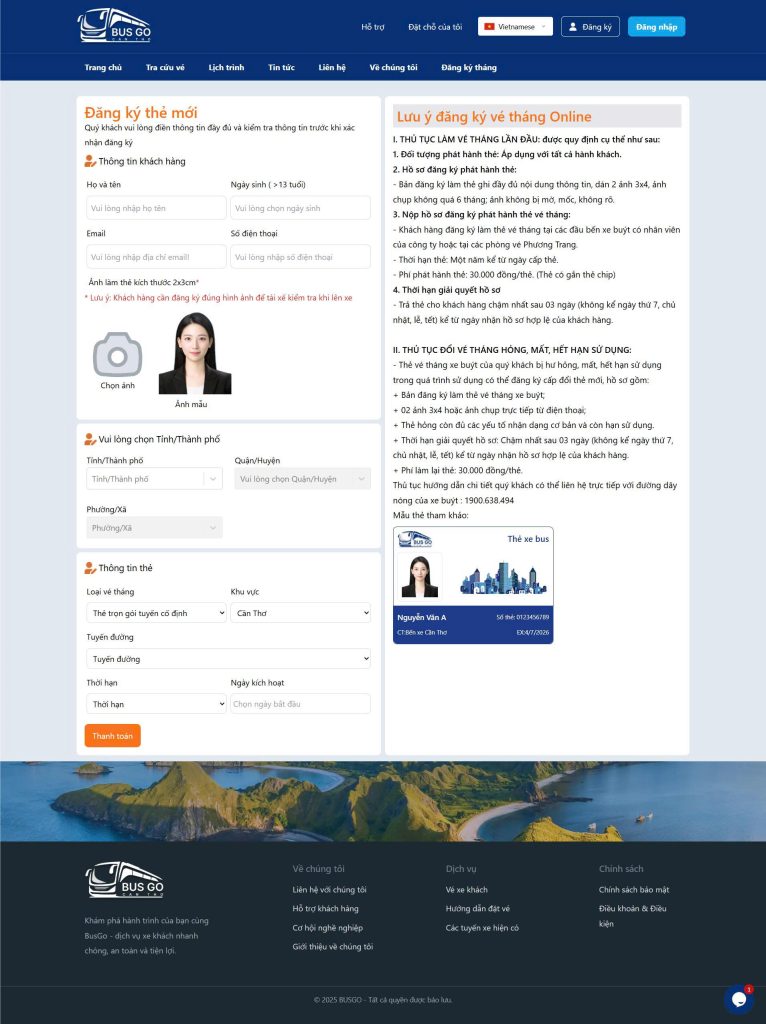 Hình ảnh thẻ xe bus