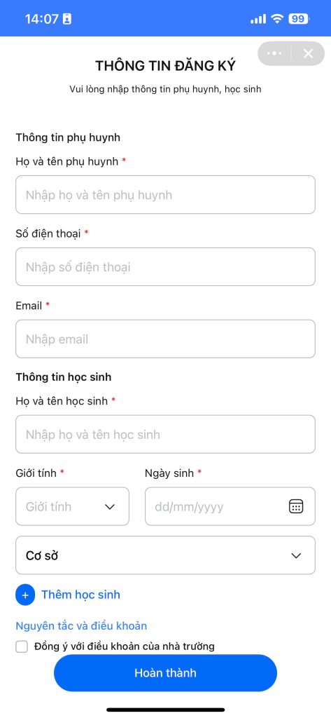 Zalo Mini App Việt Anh School - FPL Cần Thơ lập trình cho doanh nghiệp - 1